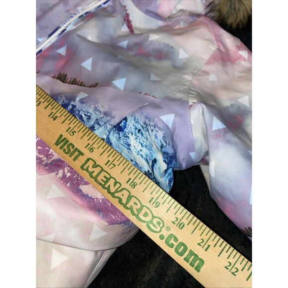 Roxy Girls Ski Jacket Size 16 XXL Color Pink/Blue/Purple/White Print - Picture 9 of 11